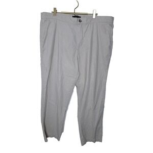 Marc Anthony Linen Blend Drawstring Pants Mens 40x30 Beige Tan Slim Fit